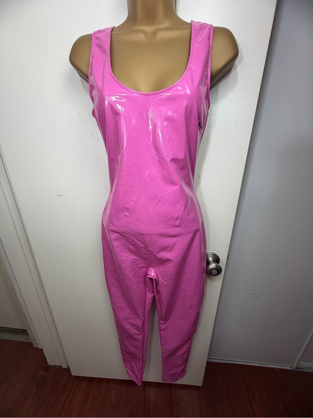 Trickz N’ Treatz Pink Barbie Inspired80s Workout Jumpsuit NWOT *JUST JUMPSUIT* L